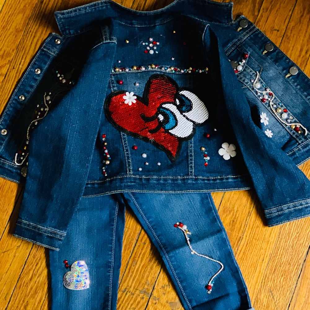 Handmade jean jacket and jeans! Custom - Picture 3 of 3